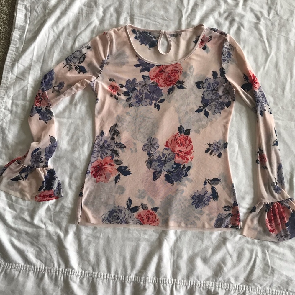 NWOT net floral top xs